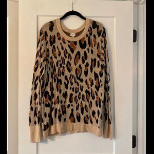 Leopard Print Sweater / Never worn